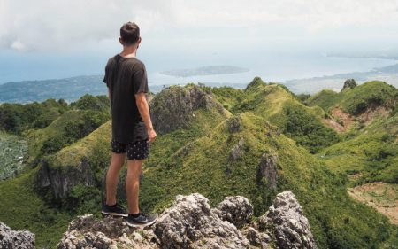 Osmeña Peak + Lambug Beach + Sardines and Sea Turtles Snorkeling